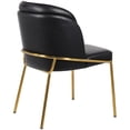 thumbnail image 7 of Meridian Furniture Jagger Black Faux Leather Dining Chair - Set of 2, 7 of 7