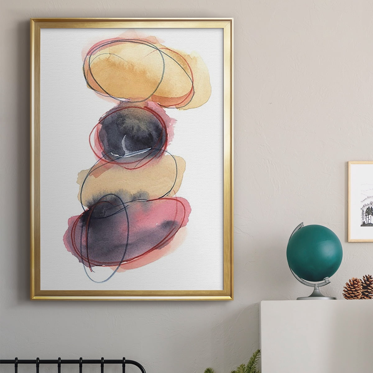 Balancing Act II Premium Framed Print, in Gold, Black, or Silver - Ready to Hang