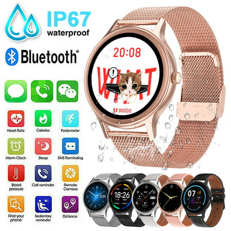 CVLIFE DT66 Smart Watch for Women, IP67 Waterproof Smartwatch Compatible with iPhone Samsung Android iOS Phones, Fitness Tracker with Sleep Heart Rate Monitor Sleep Steps Women Health For Gifts