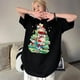 thumbnail image 3 of Camiseta Kawaii Crayon Shin-Chan, moda de Anime Y2K, sudadera para parejas, estampado de dibujos animados, parte inferior holgada, camisa grande de Navidad Shin Chan, 3 of 4