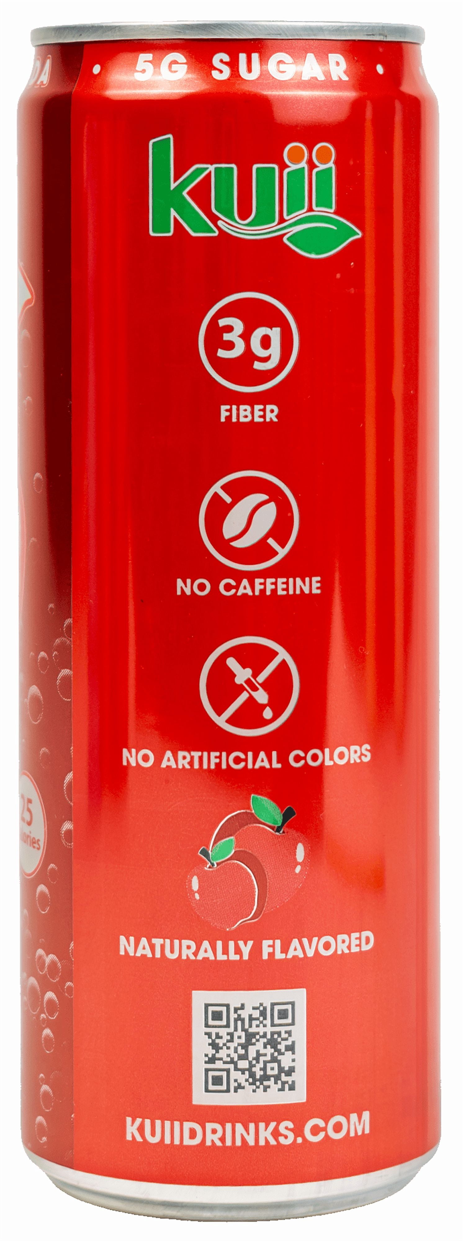 Kuii Prebiotic Soda, 12 fl oz, Single Aluminum Can, Apple