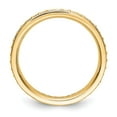 thumbnail image 2 of 14K Yellow Gold Ring Band Eternity Diamond Round Polished 1 2 CT Vintage , Size 8, 2 of 4
