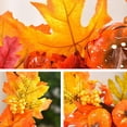 thumbnail image 2 of Wreath Fall Decorations Artificial Fall Wreath Artificial Pumpkin Wreath Lifeeli, 2 of 5