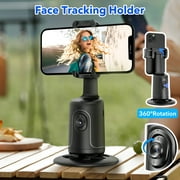 Homasy AI Auto Face Tracking Phone Holder, 360 Rotatable Phone Holder, Tripod Smart Selfie Stick Camera Mount with Bluetooth Remote Control & USB Rechargeable