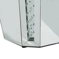 thumbnail image 5 of DecMode 20" x 24" Silver Glass Mirrored Geometric Accent Table, 1-Piece, 5 of 9