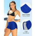 thumbnail image 4 of Budget Chic Women Swimsuit Bottom Tummy Control Swimming Shorts Solid Swim Trunks, 4 of 6