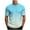 Sky Blue1, variant on fatyb Men's Fashion Tshirts Gradient Color Graphic Tee Shirts Casual Short Sleeve Printed Summer Tops