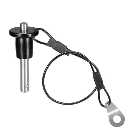 

Uxcell Ball Lock Pins 304 Stainless Steel Grip Push Button Locking Quick Release Pin with 24cm Wire 6mm to 15mm