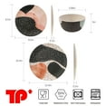 thumbnail image 5 of TP 12-Piece Dinnerware Set, Melamine Dishes Set with Bowls and Plates, Dinner Service for 4, Dishwasher Safe, Abstract Print, 5 of 8