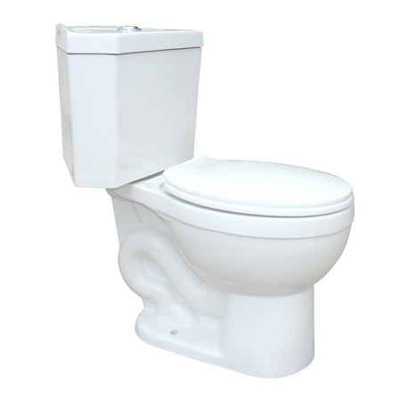 Dual Flush Round White Corner Bathroom Toilet Porcelain Space Saving (Best Dual Flush Toilets 2019)
