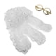 thumbnail image 2 of ColoMX Peluca de juez blanca rizada con gafas de marco dorado Peluca de abogado caballero Disfraz de cosplay de Halloween Pelucas de pelo Peluca de juez histórico para cosplay de juez de abogado, 2 of 8