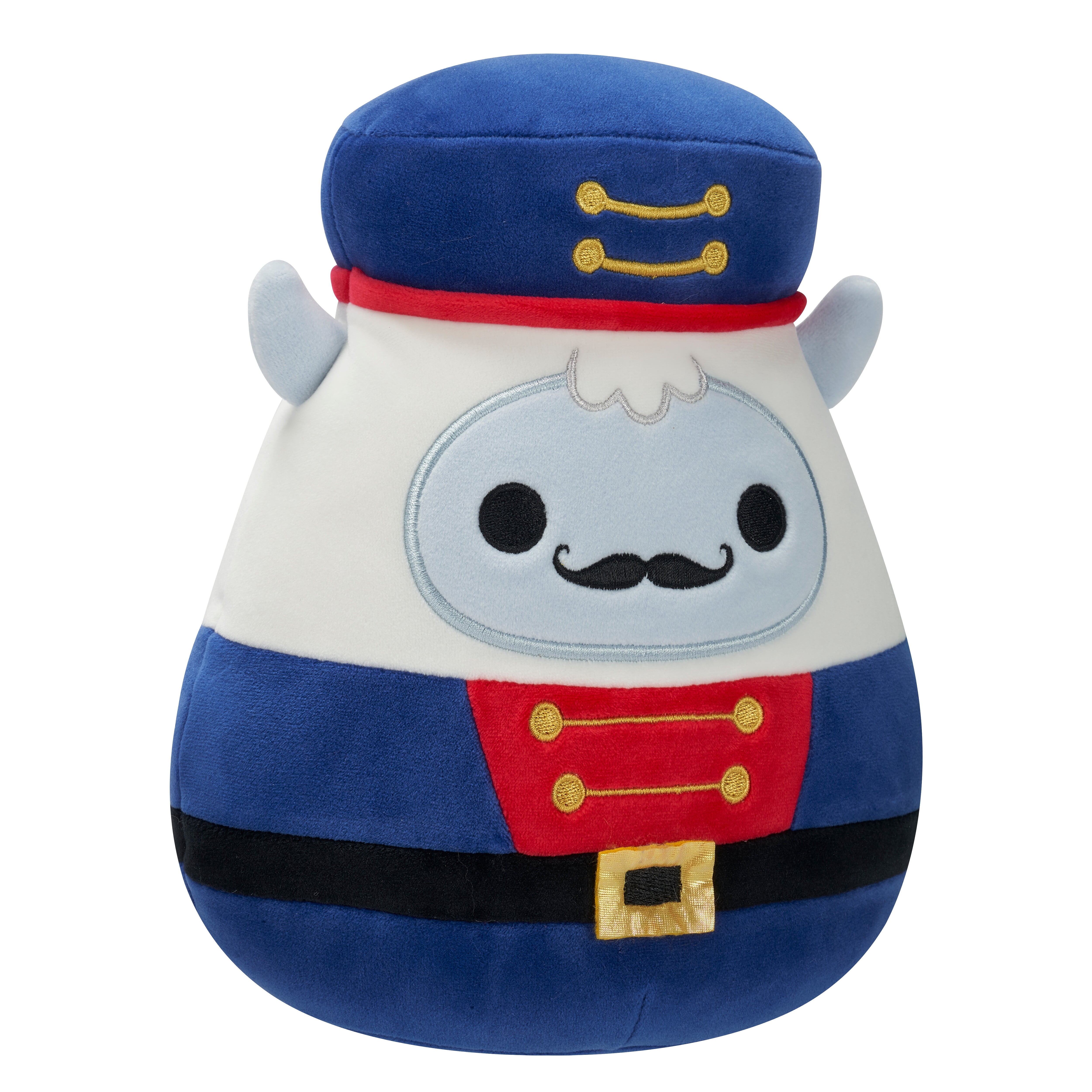 Squishmallows Official 12 inch Yuri the White Yeti in Blue Nutcracker Outfit - Child's Ultra Soft Plush Toy