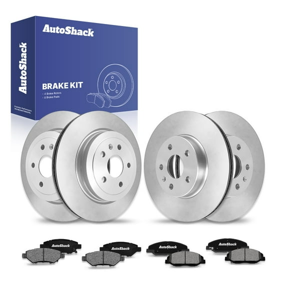 AutoShack Front Vented & Rear Vented Brake Rotors   Ceramic Pads 12-PC Brake Kit Replacement for 2008-2012 Cadillac CTS 2014 Cadillac CTS