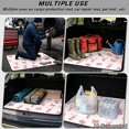 thumbnail image 3 of HUISEFOR Pink Bow Deer Car Trunk Mat 29" x 39" Scratchproof All Weather Trunk Protection Cargo Liner Easy Installation Universal Fit for Most Cars, 3 of 7
