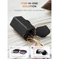 thumbnail image 2 of Estuche Organizador de Viaje para Gafas de Sol Cloudever 2024 con 5 Compartimentos en Negro, 2 of 9