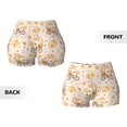 thumbnail image 5 of Lsque Cute Bee Gnome1 Pattern High Waisted Biker Shorts for Women-Tummy Control Fitness Athletic Workout Running Yoga Gym Shorts,Moisture-Wicking-Large, 5 of 9