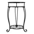 thumbnail image 2 of Tall Metal Plant Stand, 2 Tier Decorative Wrought Iron Flower Pot Rack Shelf for Garden Balcony Patio, 2 of 7