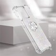 thumbnail image 4 of Glitter Clear Sparkly Bling Xiaomi Redmi 10C Case for Women, Flowing Liquid Quicksand Cover with Diamond Ring Holder Case for Xiaomi Redmi 10C  Colorful, 4 of 7