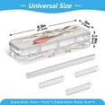 thumbnail image 3 of Plastic Pencil Box Large Capacity Pencil Boxes Clear Boxes with Snap-Tight Lid Stylish Office Supplies Storage Organizer Box Beautiful Red Bird, 3 of 7