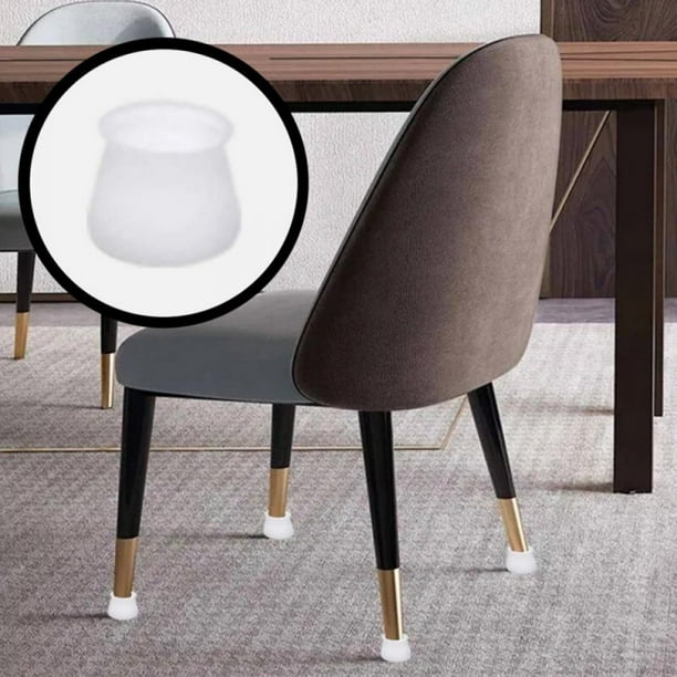 Floor Protection Cover Black Silicone Chair Legs With Felt Furniture And Foot Covers Sliding At The Bottom To Protect Wooden Without Scratches Noise 8 Pieces Com Floor Protection Cover Black Silicone, Protection For Chair Legs