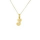 thumbnail image 1 of Collar con dije de oro laminado letra brillos J, 1 of 5