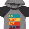 thumbnail image 4 of Inktastic Rowing Team Eat Sleep Row Repeat Boys or Girls Baby Bodysuit, 4 of 5