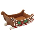 thumbnail image 1 of HEVIRGO Xmas Decoration Realistic Looking Smooth Edge Eco-friendly Compact Size Multipurpose Enhance Atmosphere Resin Mini Rug Sleigh Statue Decoration Party Favor for Home, 1 of 10