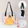 thumbnail image 2 of Unique Bargains Ribbon Printed Gift Bag with Handles Multicolor 7.87"x3.15"x9.84", 2 of 5