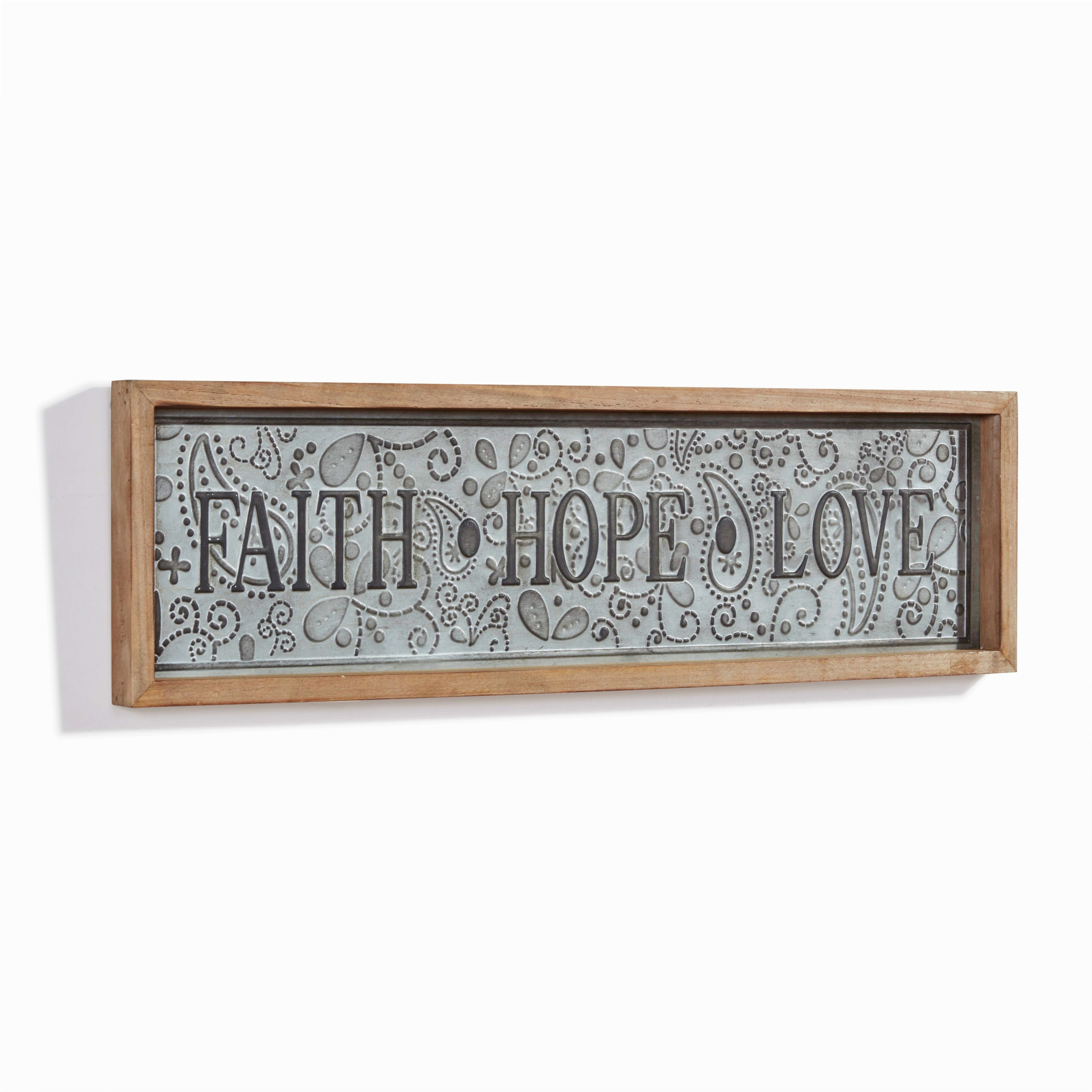 Danya B. "FaithHopeLove" Framed Metal Art