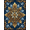 Blue, Pattern 8, variant on ODIKA 4'x6' Machine Washable Non-Slip Area Rug, Traditional Cream High Traffic Rug, Ivory, 1181645
