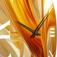 thumbnail image 4 of Designart "Warm Fractal Design in Orange VII" Fractals Oversized Wall Clock, 4 of 5
