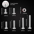 thumbnail image 2 of Dioche Daily Use M3 Screw Nut, Button Head Screw, For Home Appliance Communication Equipment, 2 of 8
