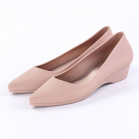 

Egmy Summer Solid Color Jelly Shoes Non-Slip Soft Bottom Women S Shoe Sandals