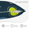 thumbnail image 5 of Bingfone Avocado in Space Linen Throw Pillow Covers Cushion Case Pocket Button Vintage Farmhouse Pillowcase for Sofa Couch Bed 20"x20", 5 of 9
