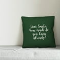 thumbnail image 2 of Creative Products Dear Santa in Dark Green 18x18 Spun Poly Pillow, 2 of 2