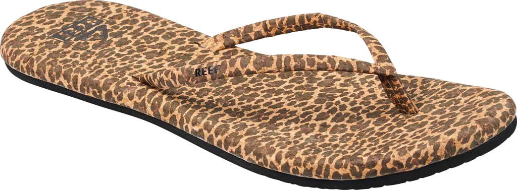 reef leopard print flip flops
