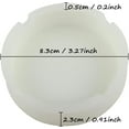 thumbnail image 4 of Paquete de 3 ceniceros de silicona luminosos, caucho de silicona de primera calidad, resistente al calor y a altas temperaturas, diseño redondo, cenicero duradero que brilla en la oscuridad, 4 of 7