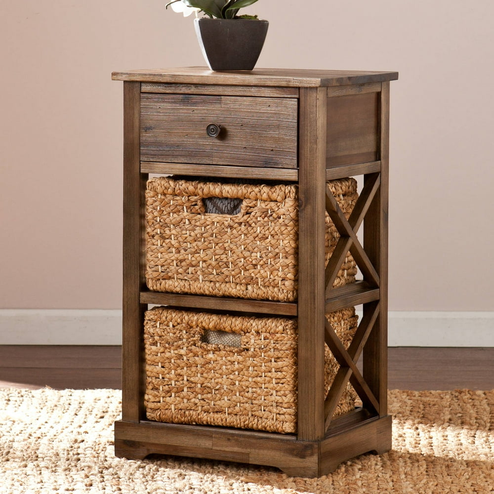 Southern Enterprises Corrine 3-Drawer Side Table, Distressed - Walmart