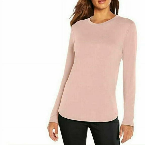 Banana Republic Womens Long Sleeve Crewneck Top Pink Size S