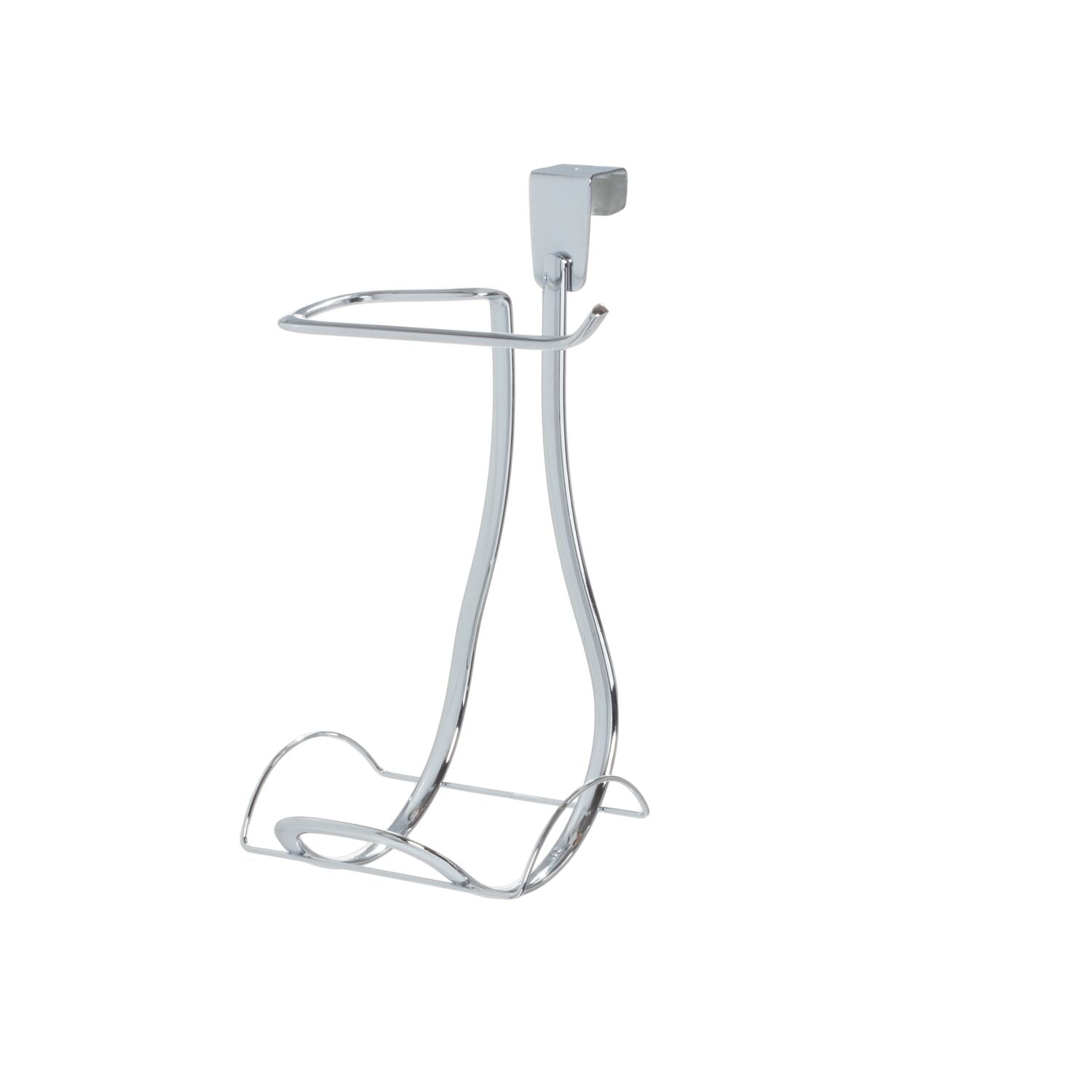 iDesign Axis Chrome Over-the-Tank Steel Toilet Paper Dispenser with Holder