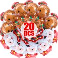 thumbnail image 2 of 20-1 piezas de palo de globo de Navidad para pastel de hombre de jengibre, árbol de Navidad, forma de Papá Noel, decoración para fiestas en el hogar, suministros de globos, 2 of 5