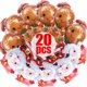 thumbnail image 2 of 20-1 piezas de palo de globo de Navidad para pastel de hombre de jengibre, árbol de Navidad, forma de Papá Noel, decoración para fiestas en el hogar, suministros de globos, 2 of 5