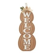 Way To Celebrate Harvest Wooden Pumpkin Wall Decor, Welcome