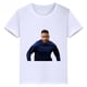 thumbnail image 3 of Camiseta de algodón blanca informal de verano con estampado de avatar de Neymar para niños y niñas, camiseta deportiva de manga corta, 3 of 5