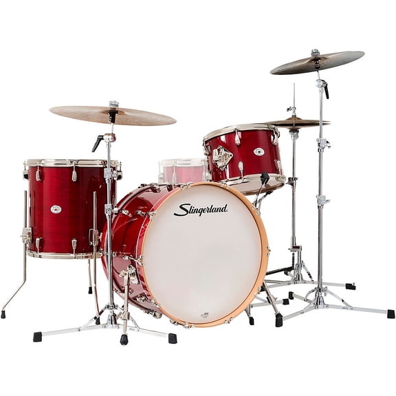 Slingerland Studio King 3-Piece Shell Pack with 22" Bass Drum Royal Crimson Lacquer
