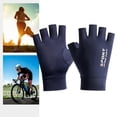 thumbnail image 3 of 2xMen Guantes De Seda De Hielo Verano Protección Solar Antideslizante Pesca Medio Azul, 3 of 4