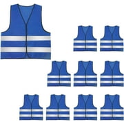 AIEOE Adult's High Visibility Safety Vest Men's Bright Vest Reflective Elastic Stripe Traffic Vest Adjustable Unisex