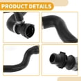 thumbnail image 5 of Unique Bargains Radiator Coolant Hose No.17127521777 Upper HVAC Heater Hose for BMW 528i xDrive 2009-2010 for BMW 530i 2006-2007 Rubber Black Good Sealing, 5 of 7