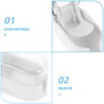 thumbnail image 3 of MERRYHAPY 2Ud Portacepillos De Para Montado En Pared Con Plástico Sin Taladro Multiusos, 3 of 7