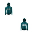 thumbnail image 3 of Sonducket Chaqueta de ciclismo abrigo con capucha para correr rompevientos chaleco reflectante a prueba de viento impermeable mujer manga larga Azul oscuro 3XL/EUR 2XL 2Conjunto, 3 of 6